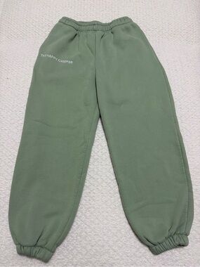 Happy Camper Green Thick Comfy Sweatpants Women’s Size Large